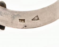 Totenkopf német katonai ezüst (Ag) gyűrű, Jelzett, 3,1 g