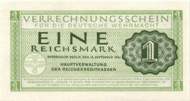 Német 3. Birodalom / Német Véderő(Wehrmacht) katonai pénze 1944. 1RM(10x) T:I