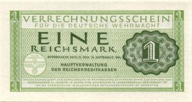 Német 3. Birodalom / Német Véderő(Wehrmacht) katonai pénze 1944. 1RM(10x) T:I