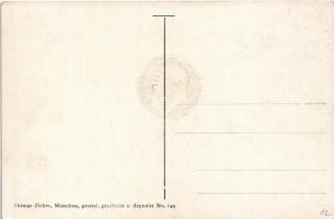 Prinzregent Luitpold von Bayern / Luitpold bajor királyi herceg. Dombornyomott érme és bélyegek / Lu...