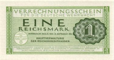 Német 3. Birodalom / Német Véderő(Wehrmacht) katonai pénze 1944. 1RM(10x) T:I