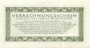 Német 3. Birodalom / Német Véderő(Wehrmacht) katonai pénze 1944. 1RM(10x) T:I