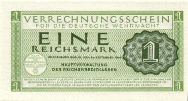 Német 3. Birodalom / Német Véderő(Wehrmacht) katonai pénze 1944. 1RM(10x) T:I