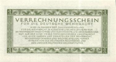 Német 3. Birodalom / Német Véderő(Wehrmacht) katonai pénze 1944. 1RM(10x) T:I