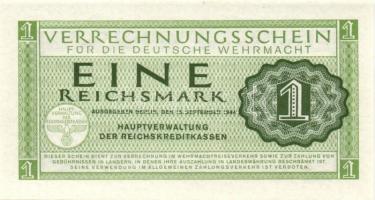 Német 3. Birodalom / Német Véderő(Wehrmacht) katonai pénze 1944. 1RM(10x) T:I