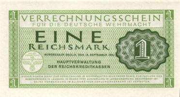 Német 3. Birodalom / Német Véderő(Wehrmacht) katonai pénze 1944. 1RM(10x) T:I