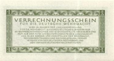 Német 3. Birodalom / Német Véderő(Wehrmacht) katonai pénze 1944. 1RM(10x) T:I