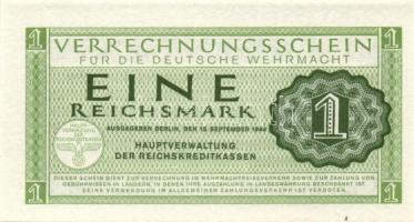 Német 3. Birodalom / Német Véderő(Wehrmacht) katonai pénze 1944. 1RM(10x) T:I
