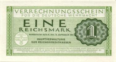 Német 3. Birodalom / Német Véderő(Wehrmacht) katonai pénze 1944. 1RM(10x) T:I