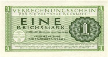 Német 3. Birodalom / Német Véderő(Wehrmacht) katonai pénze 1944. 1RM(10x) T:I