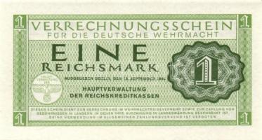 Német 3. Birodalom / Német Véderő(Wehrmacht) katonai pénze 1944. 1RM(10x) T:I
