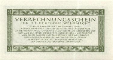 Német 3. Birodalom / Német Véderő(Wehrmacht) katonai pénze 1944. 1RM(10x) T:I