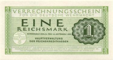 Német 3. Birodalom / Német Véderő(Wehrmacht) katonai pénze 1944. 1RM(10x) T:I