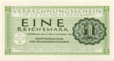 Német 3. Birodalom / Német Véderő(Wehrmacht) katonai pénze 1944. 1RM(10x) T:I