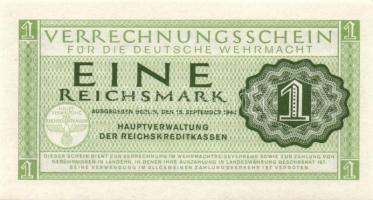 Német 3. Birodalom / Német Véderő(Wehrmacht) katonai pénze 1944. 1RM(10x) T:I