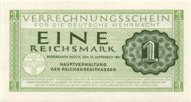 Német 3. Birodalom / Német Véderő(Wehrmacht) katonai pénze 1944. 1RM(10x) T:I