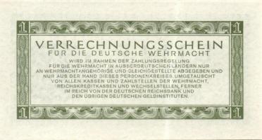 Német 3. Birodalom / Német Véderő(Wehrmacht) katonai pénze 1944. 1RM(10x) T:I