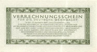 Német 3. Birodalom / Német Véderő(Wehrmacht) katonai pénze 1944. 1RM(10x) T:I