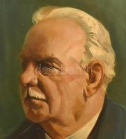 Szegvári Károly (1920-2002): Ajtay Andor Kossuth-díjas színész, rendező portréja. Olaj, vászon, jele...