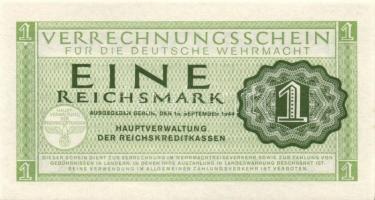 Német 3. Birodalom / Német Véderő(Wehrmacht) katonai pénze 1944. 1RM(10x) T:I