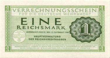 Német 3. Birodalom / Német Véderő(Wehrmacht) katonai pénze 1944. 1RM(10x) T:I