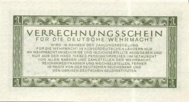 Német 3. Birodalom / Német Véderő(Wehrmacht) katonai pénze 1944. 1RM(10x) T:I