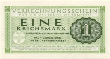 Német 3. Birodalom / Német Véderő(Wehrmacht) katonai pénze 1944. 1RM(10x) T:I