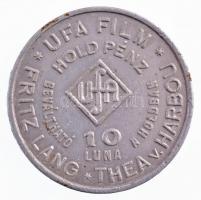 1929. "A Hold asszonya - Rakétával az űrben - Willy Fritsch, Gerda Maurus / 10 Luna Hold pénz - Beváltható a Holdban - UFA Film - Fritz Land - Thea v. Harbou" Al reklámpénz (34mm) T:2 szennyeződés / Hungary 1929. "Woman of the Moon - With a Rocket in Space - Willy Fritsch, Gerda Maurus / 10 Luna Moon Money - Redeemable in the Moon - UFA Film - Fritz Land - Thea v. Harbou" Al promotion money (34mm) C:XF dirt