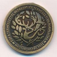 2021. "Vadászati Világkiállítás - vizsla" kétoldalas Br látogatói emlékérem, nem lyukas (3...