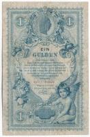 1888. 1Ft / 1G "Ub9 2 03459" T:III,III- / Hungary 1888. 1 Forint / 1 Gulden "Ub9 2 03...