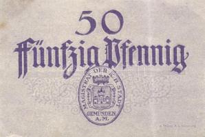 Német Birodalom/Weimari Köztársaság/Stadt Geműnden 1920. 50 Pf (27x) megszakításokkal de egymás után...