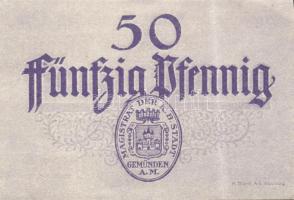 Német Birodalom/Weimari Köztársaság/Stadt Geműnden 1920. 50 Pf (27x) megszakításokkal de egymás után...
