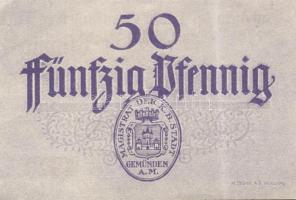 Német Birodalom/Weimari Köztársaság/Stadt Geműnden 1920. 50 Pf (27x) megszakításokkal de egymás után...