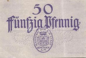 Német Birodalom/Weimari Köztársaság/Stadt Geműnden 1920. 50 Pf (27x) megszakításokkal de egymás után...