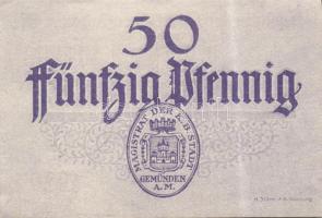 Német Birodalom/Weimari Köztársaság/Stadt Geműnden 1920. 50 Pf (27x) megszakításokkal de egymás után...