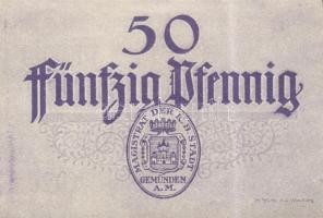 Német Birodalom/Weimari Köztársaság/Stadt Geműnden 1920. 50 Pf (27x) megszakításokkal de egymás után...