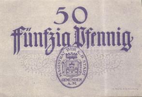 Német Birodalom/Weimari Köztársaság/Stadt Geműnden 1920. 50 Pf (27x) megszakításokkal de egymás után...