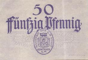 Német Birodalom/Weimari Köztársaság/Stadt Geműnden 1920. 50 Pf (27x) megszakításokkal de egymás után...