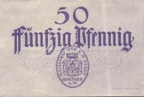 Német Birodalom/Weimari Köztársaság/Stadt Geműnden 1920. 50 Pf (27x) megszakításokkal de egymás után...