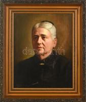 Mányai József (1875-?): Női portré. Olaj, vászon. Jelzett. Dekoratív, kissé sérült fakeretben, 50×40 cm