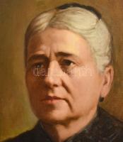Mányai József (1875-?): Női portré. Olaj, vászon. Jelzett. Dekoratív, kissé sérült fakeretben, 50×40...