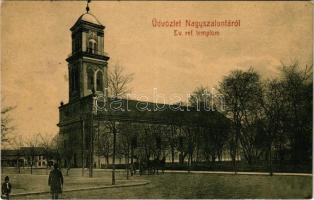 1908 Nagyszalonta, Salonta; Református templom. W.L. 1593. / Calvinist church