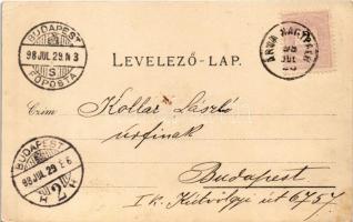 1898 (Vorläufer) Újtátrafüred, Neu-Schmecks, Novy Smokovec (Magas-Tátra, Vysoké Tatry); Europa száll...