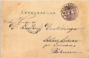 1898 (Vorläufer) Pozsony, Pressburg, Bratislava; Hal tér. Körper Károly fényképész / Fischplatz / sq...