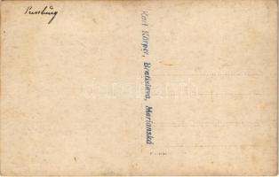 Pozsony, Pressburg, Bratislava; hajóhíd / pontoon bridge. Karl Körper photo