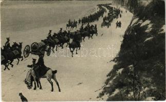 Gruppe aus dem Panorama Caub 1813-1814 gemalt von Ungewitter (Figuren) und Wendling (Landschaft) / German military art postcard