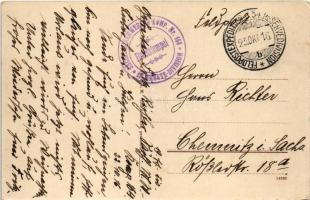 1916 Granatloch, in welchem ein Pferd stehen kann / WWI German military, shell hole in which a horse...