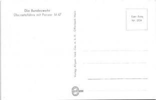 Übersetzfähre mit Panzer M47 / German military propaganda, ferry crossing with tank