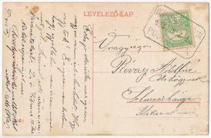 1913 Petrozsény, Petrosani; Járásbíróság, Gimnázium, deszka, cserép és cement raktár. Herz Henrik ki...