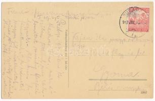 1917 Első világháborús osztrák-magyar vasútállomás a Borsa-­Priszlop-Jakobeny keskeny nyomtávolságú ...